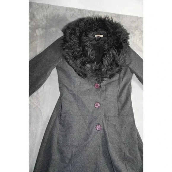 Vintage Forever 21 Coat Goth Cyber Medium Penny Lane Betsey Size M - Picture 7 of 14